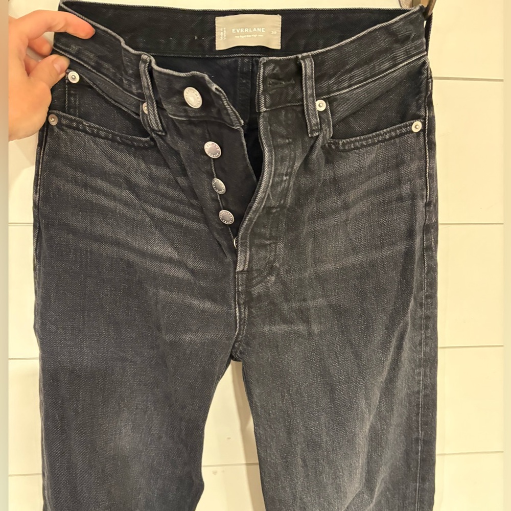 Everlane Indigo Button-Fly Jeans